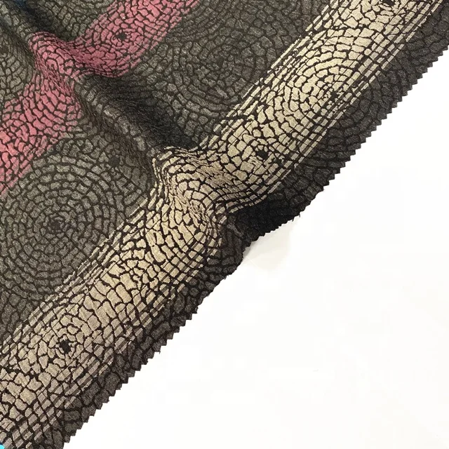 ABAYA FABRIC MANUFACTURER SUPPLY Newest Fashion Floral Jacquard Design Customized Color Abaya Material Polyester Fabric