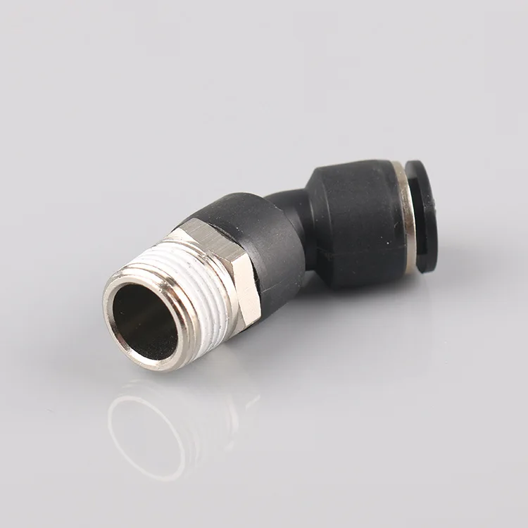 
PLH Elbow Quick Push to Connect Pneumatic Fitting Quick Coupling Connector Nylon Quick Connector for Air Brake Hose 