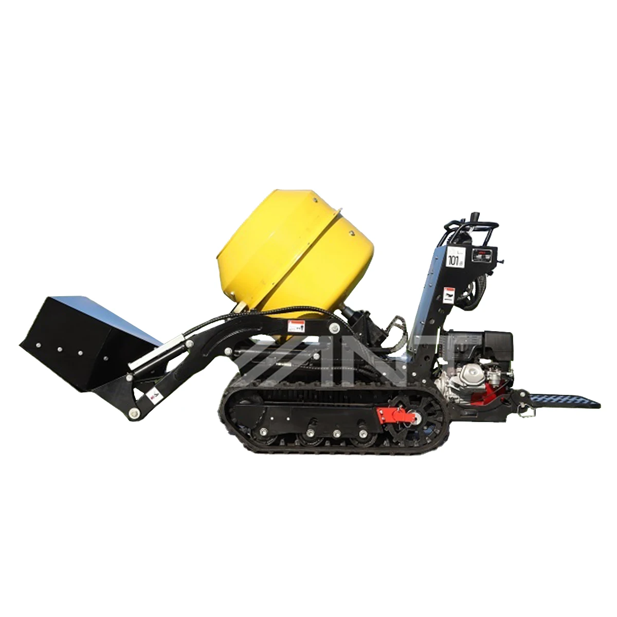 ANT Tracked Mini Dumper BY800MIX Movable Small Gasoline Powered Concrete Mixer