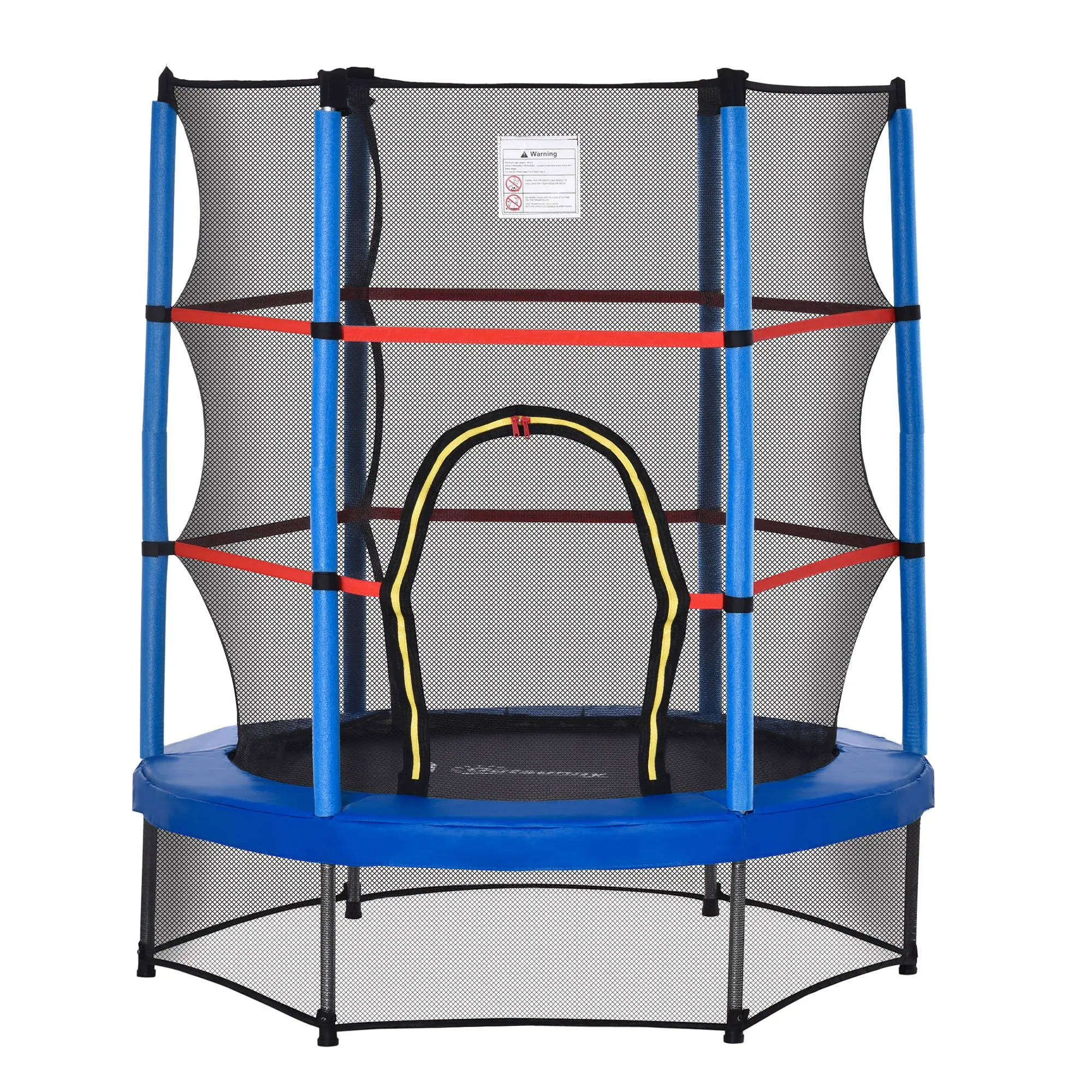 Foldable Outdoor Trampoline With Safety Enclosure Net Jumping Bed Trampoline for Kids