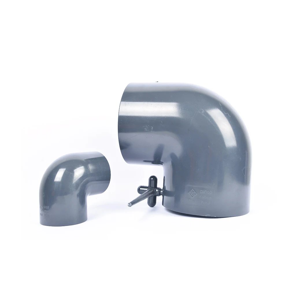 Best selling chemical grade Industrial Grade Plastic Pipe Fittings 90 elbow UPVC 90 degree elbow