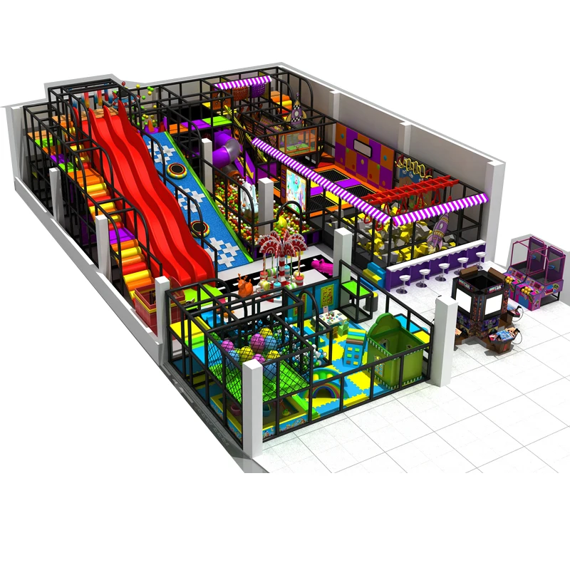 Manufacturers Good Quality Kids Playground Indoor Soft Play Commercial Indoor Trampoline Playground Equipment