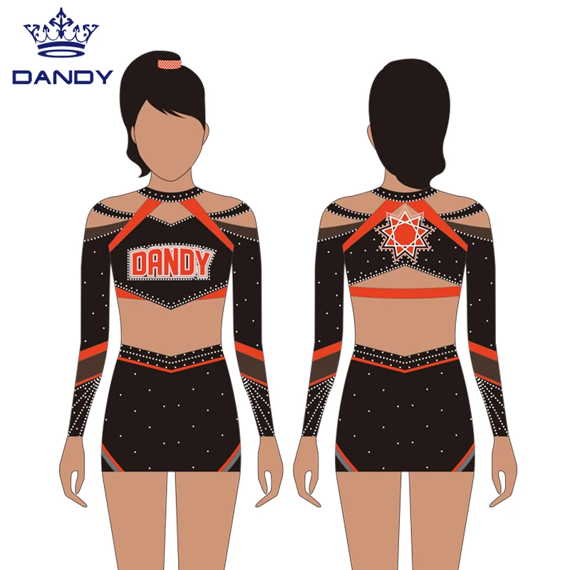 Dandy customized high quality cheerleading uniforms adult sexy costume