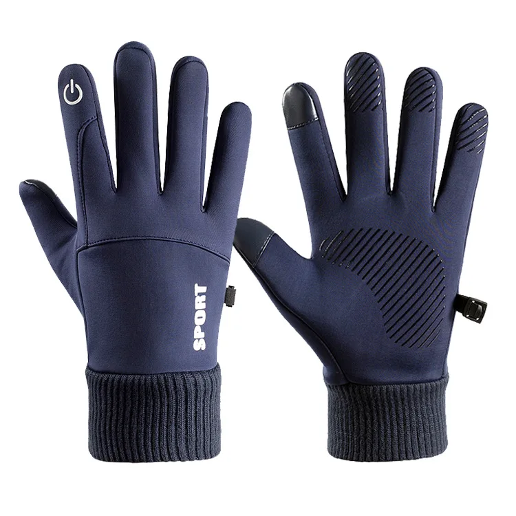 Touch Screen Men Cycling Gloves Waterproof Winter Bicycle Gloves Riding Scooter Windproof Outdoor Motorcycle Ski Bike Warm Glove