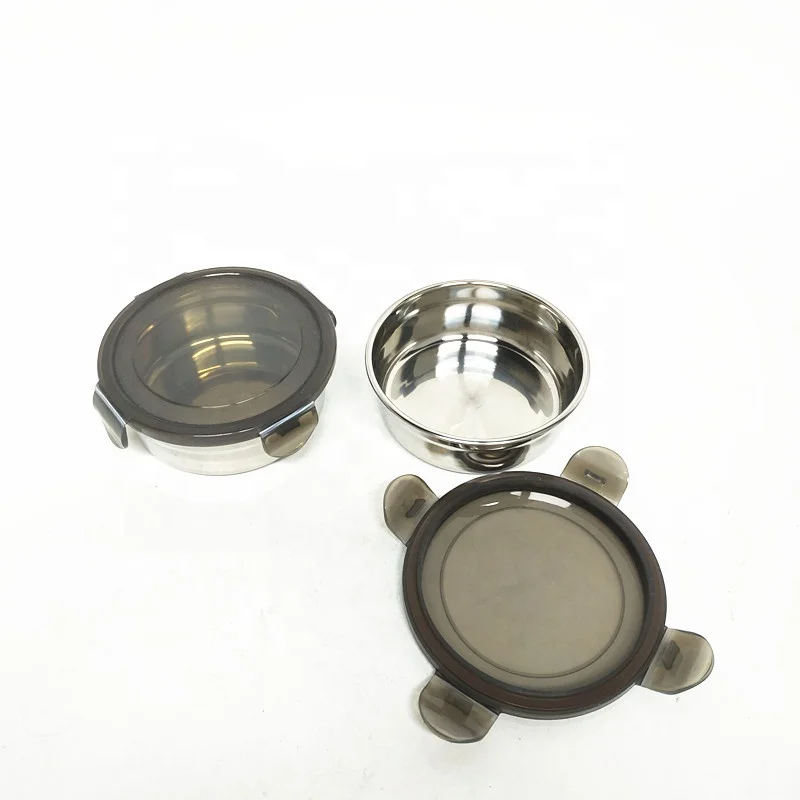 2022 New Custom metal bento box food container set pp lid stainless steel lunch box kids school