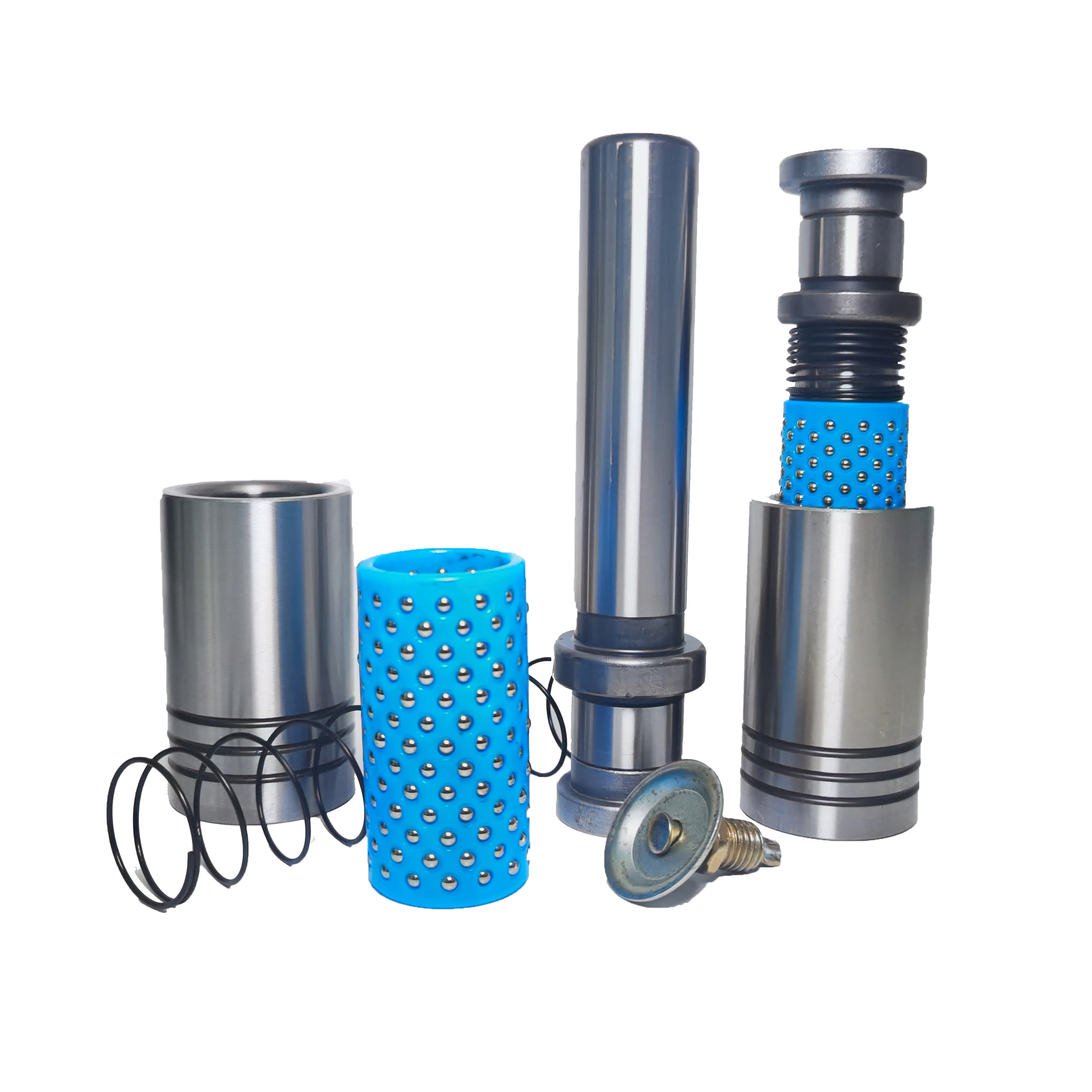 In Stock Both Sided Tapped  Discharge Plate  Fixed Type Double Thread  Removable Cross  Pins Guide Post