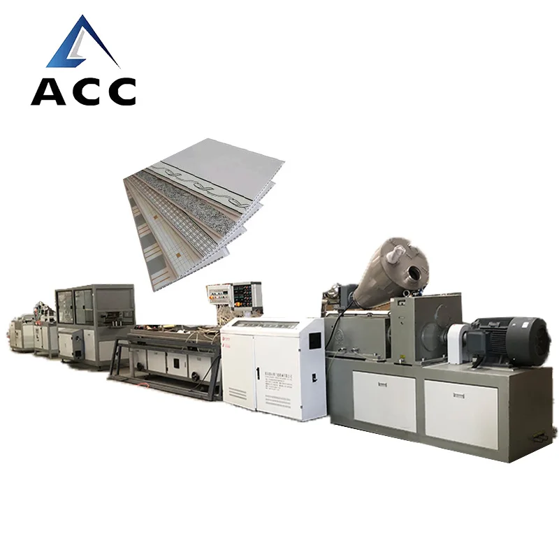 Wood Plastic WPC Faux Plaford Ceiling Board PVC Wall Panel Making Machines/ Extrusion Line Manufacturer Production Line
