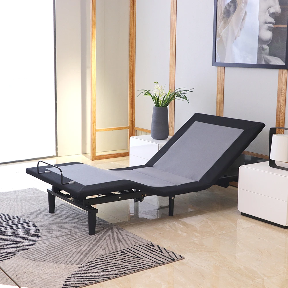 Hot Sale Premium Custom Size Sleep Comfort Adjustable Power Bed Base Electric Lift Bed Frame With Okin Motor
