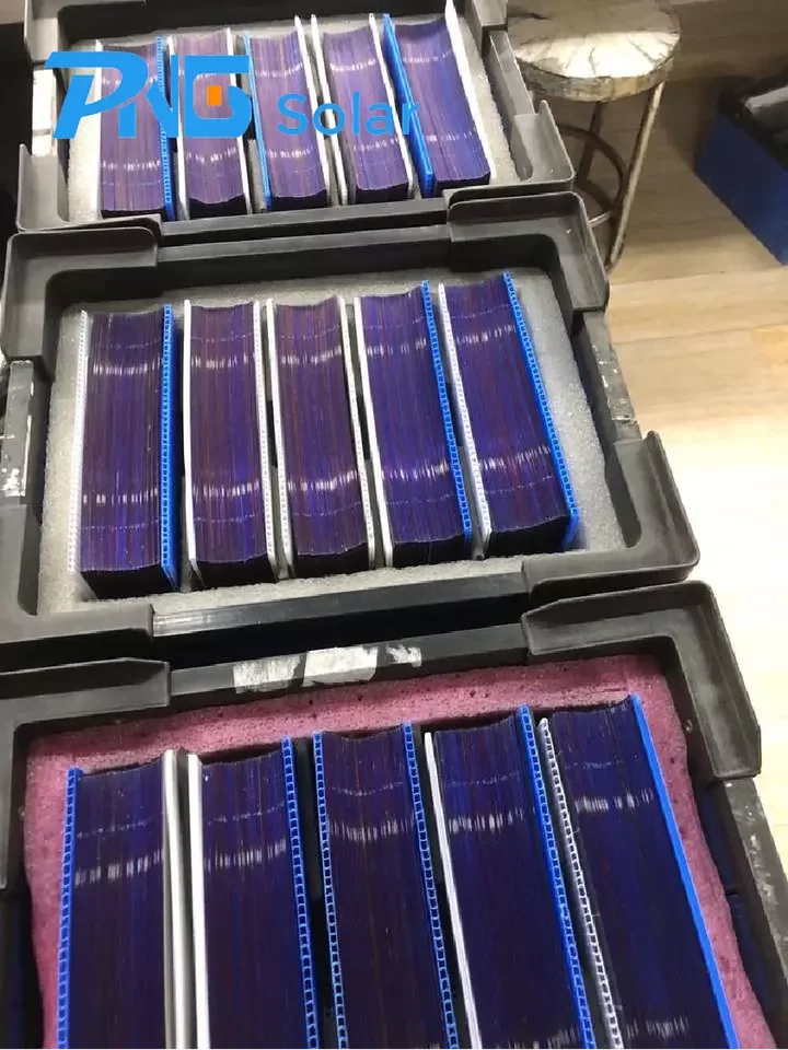 PNG Solar Cell  Factory wholesale 5BB PERC Polycrystalline Silicon 158.75mm High Efficiency up to 22.6%with 25years warranty