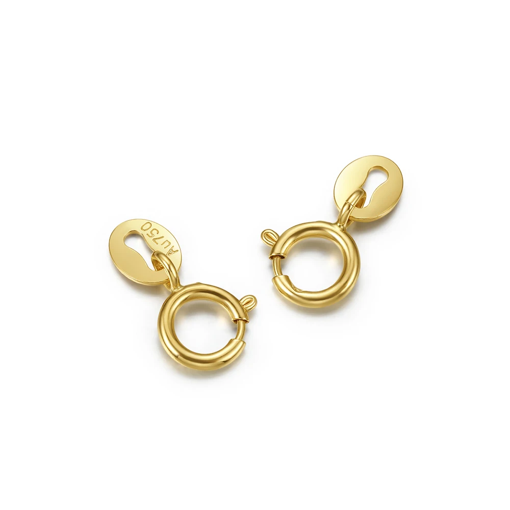  Manufacturer of 9K/14K/18K Solid Gold Fine Jewelry Findings 5.0 Clasps Spring Ring Clasp