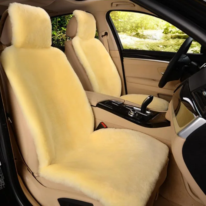 wholesale universal car seat cushion shorn sheepskin wool car seat cover