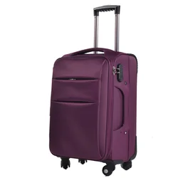 Factory Expandable Fabric Soft Shell Suitcase Traveling Luggage Koffer Set Oxford Soft Sided Carry On Trolley Luggage Set