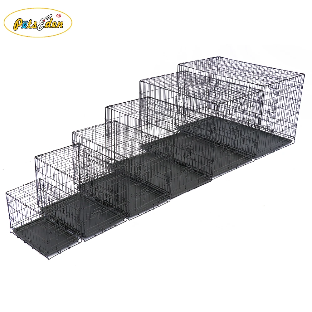 In stock Large Size Folding Mesh Metal Pet Dog Cage For Sale