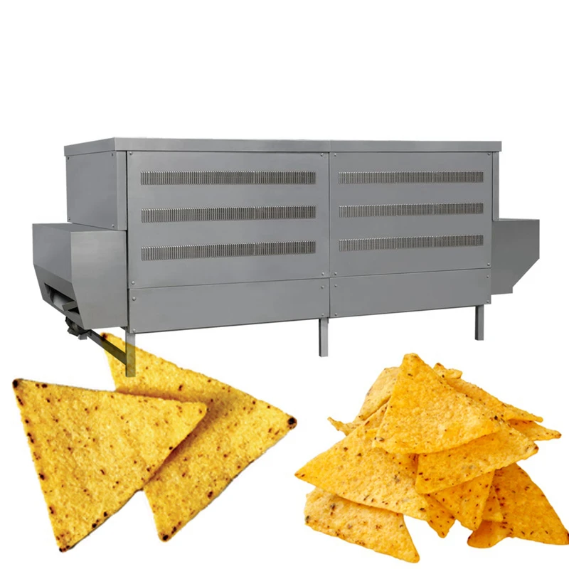 
High Capacity Fried chips Doritos Nacho Tortilla Chips Processing Line Food Machinery <strong><span style=