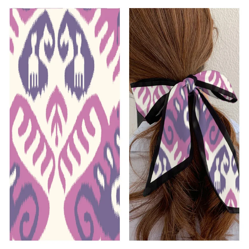 New style printed fabrics print knitting poly stretch satin textiles milk silk printed clothing fabric for woman