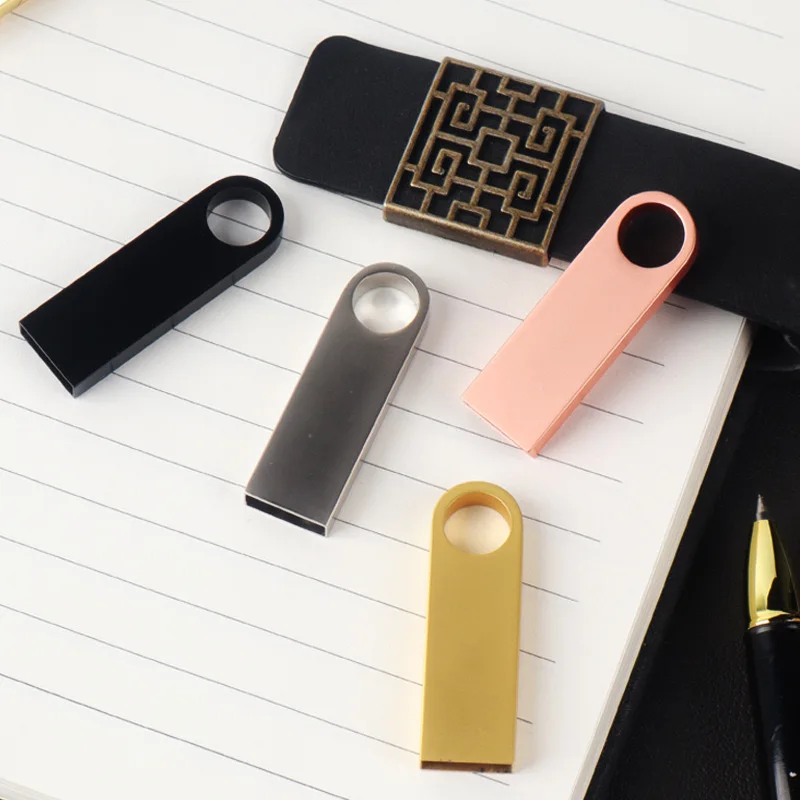 New Style mini Metal pendrives U disk 32GB USB Flash Drives 16GB 128GB 4GB 128MB Memorias USB stick 64GB