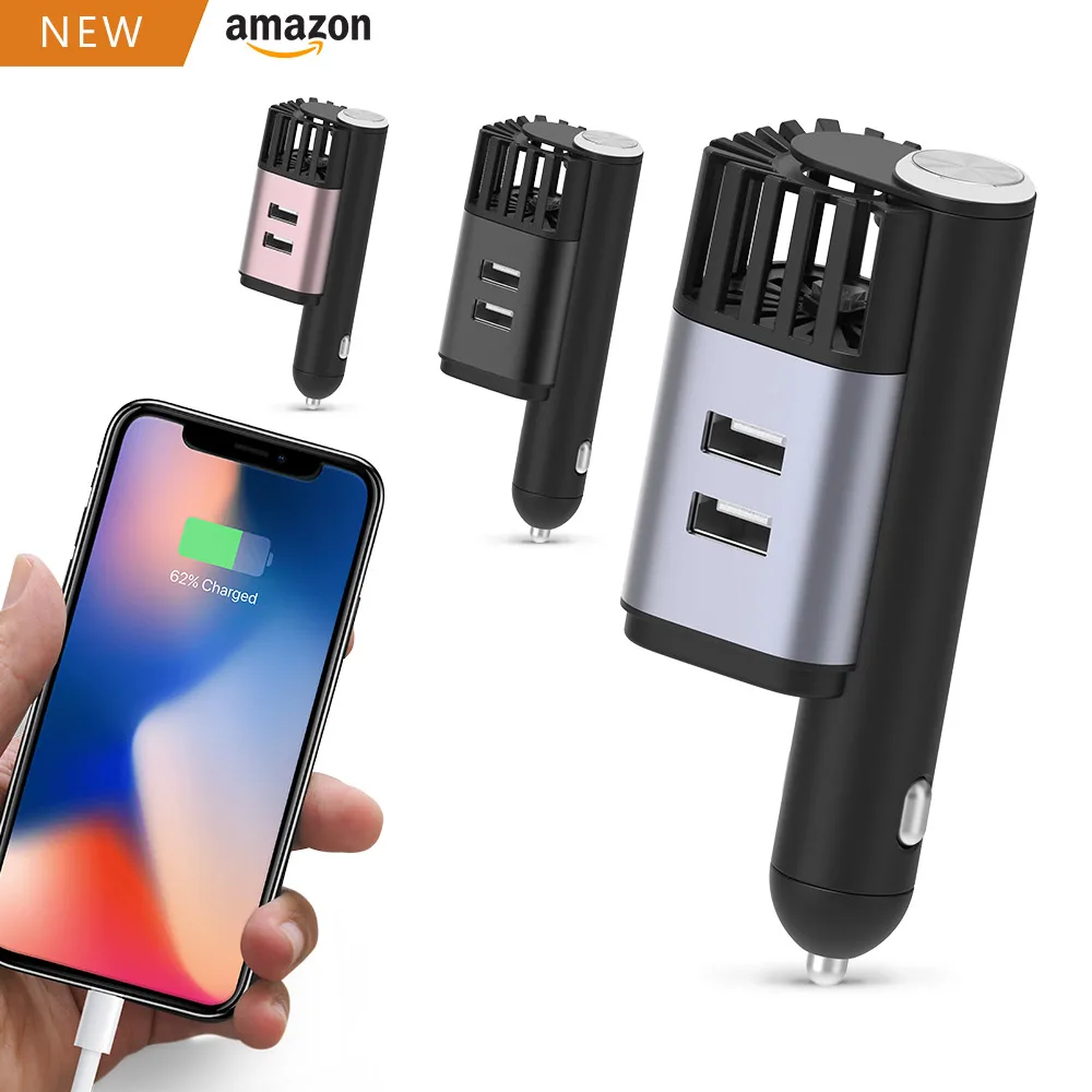  Популярный на Amazon новый запуск новых продуктов 2021 инновационный продукт многофункциональное сверхбыстрое автомобильное зарядное устройство USB очиститель