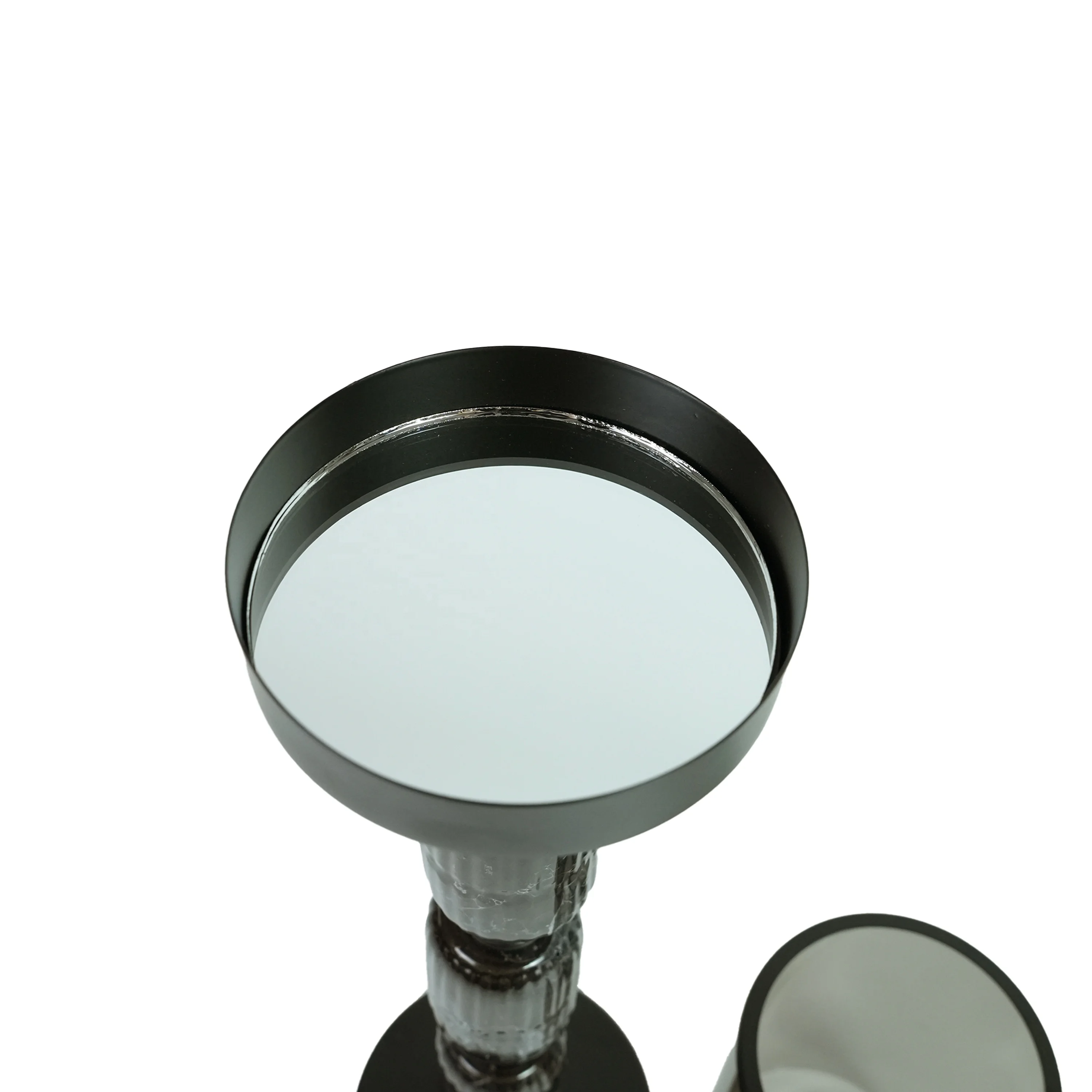 Fashion table candle holder ceramic luxury tall glass candle holder candelabra