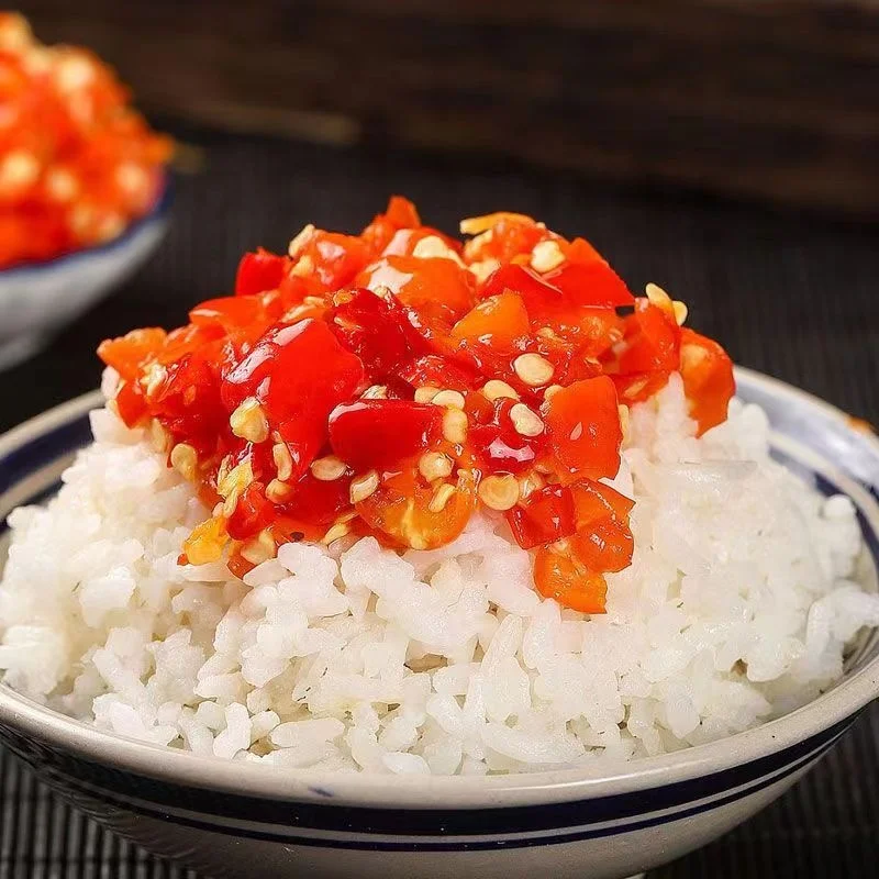 Professional factory spicy pickles chilli paste chopped pepper fish head appetizer