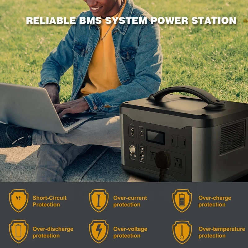 Portable Power Station 1408Wh Backup Lithium Battery AC Outlet Solar Generator for Outdoors Camping Hunting Emergency