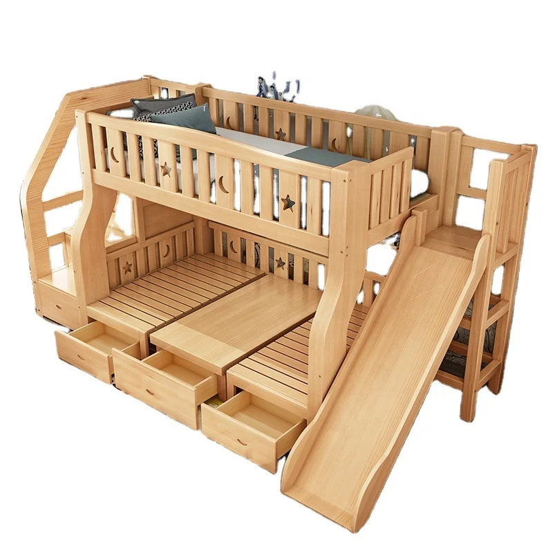 
Hot sale factory direct children bed with cabin child pine wood nordic 