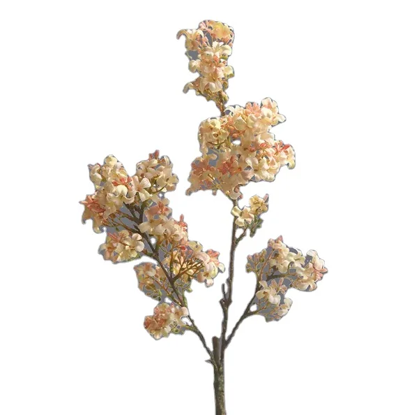 Vintage pink orange silk faux lilacs Artificial Lilac Flowers For Wedding Centerpiece Flower Decoration