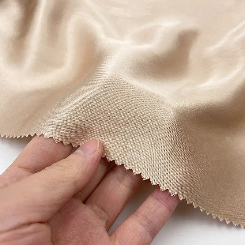 Fashion shirt blouse scarf soft silk sand washed satin blended rayon viscose fabric for women dresses