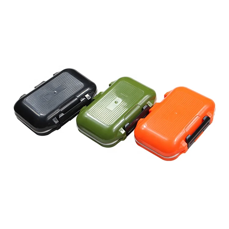 ZP-0024 High Quality Fishing Lure Set PP Plastic Small Tackle Box Orange/black/green