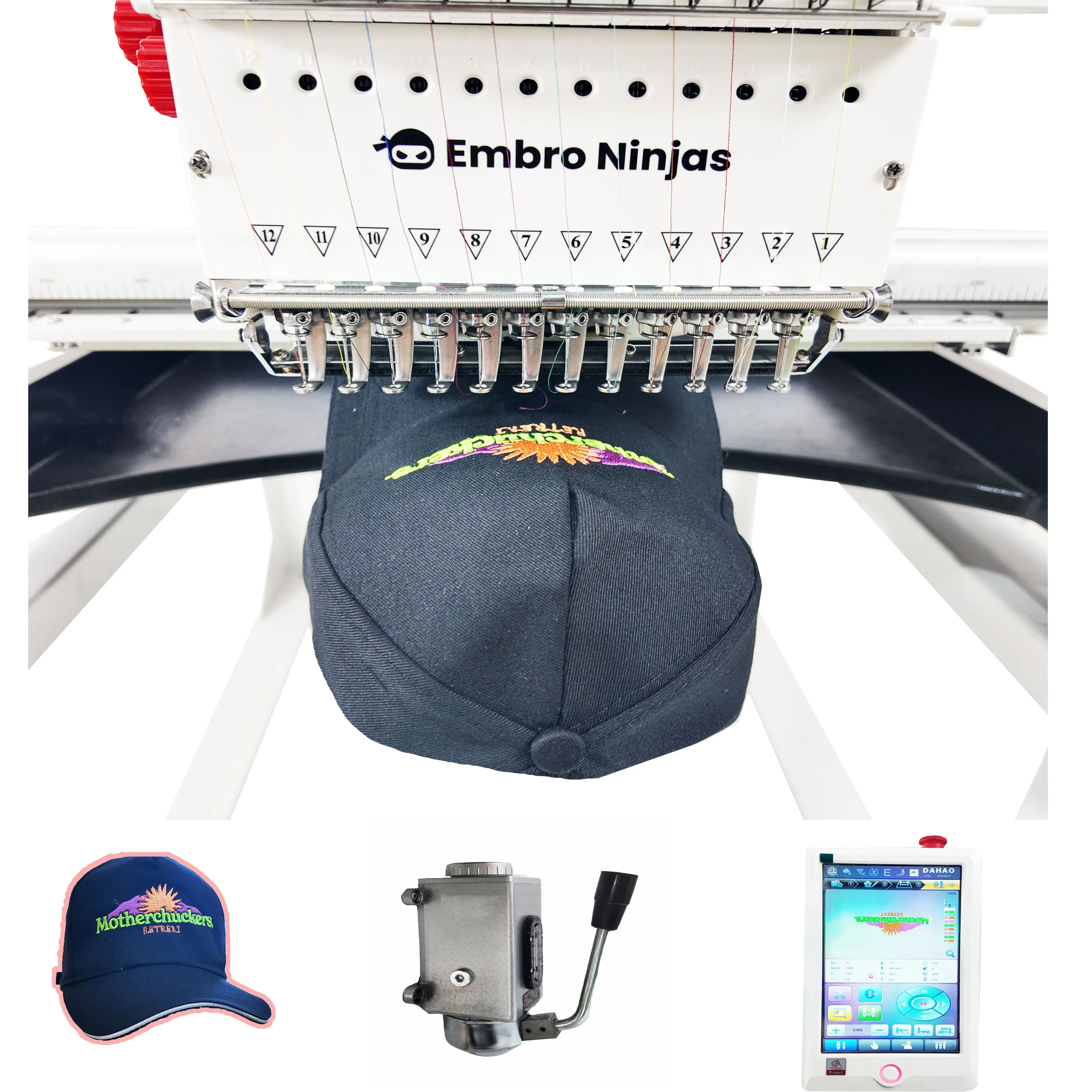 Высокоскоростная автоматическая компьютеризированная вышивальная машина с 1 головкой