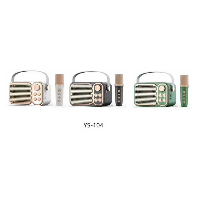 SU.YOSD newest Single Wireless Mic Cheap Ktv Microphone 8Hours Play 10W Vocal Cut Outdoor Blue tooth Speaker With Strap