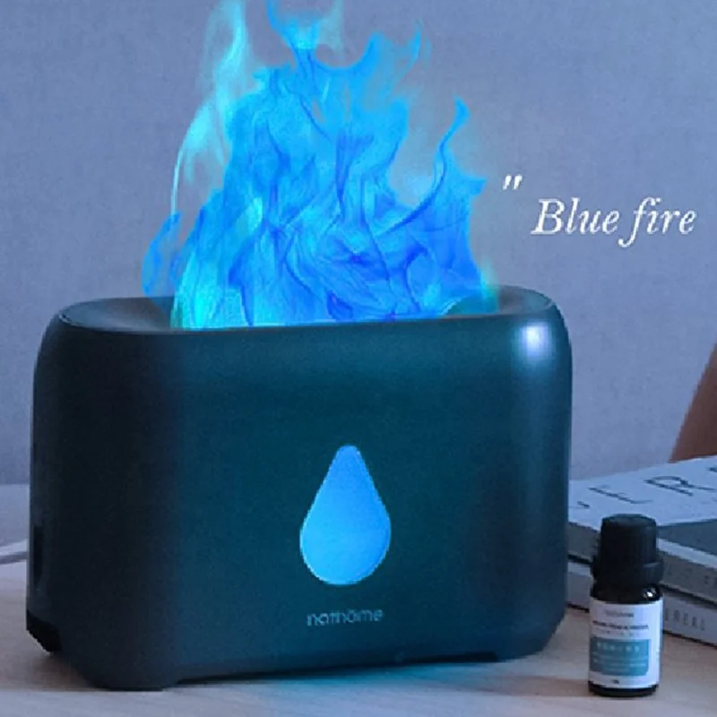 Nathome Nordic Oumu Flame Aromatherapy Humidifier Household Blue Fire Flame Aromatherapy Atmosphere Lamp (1600405457037)