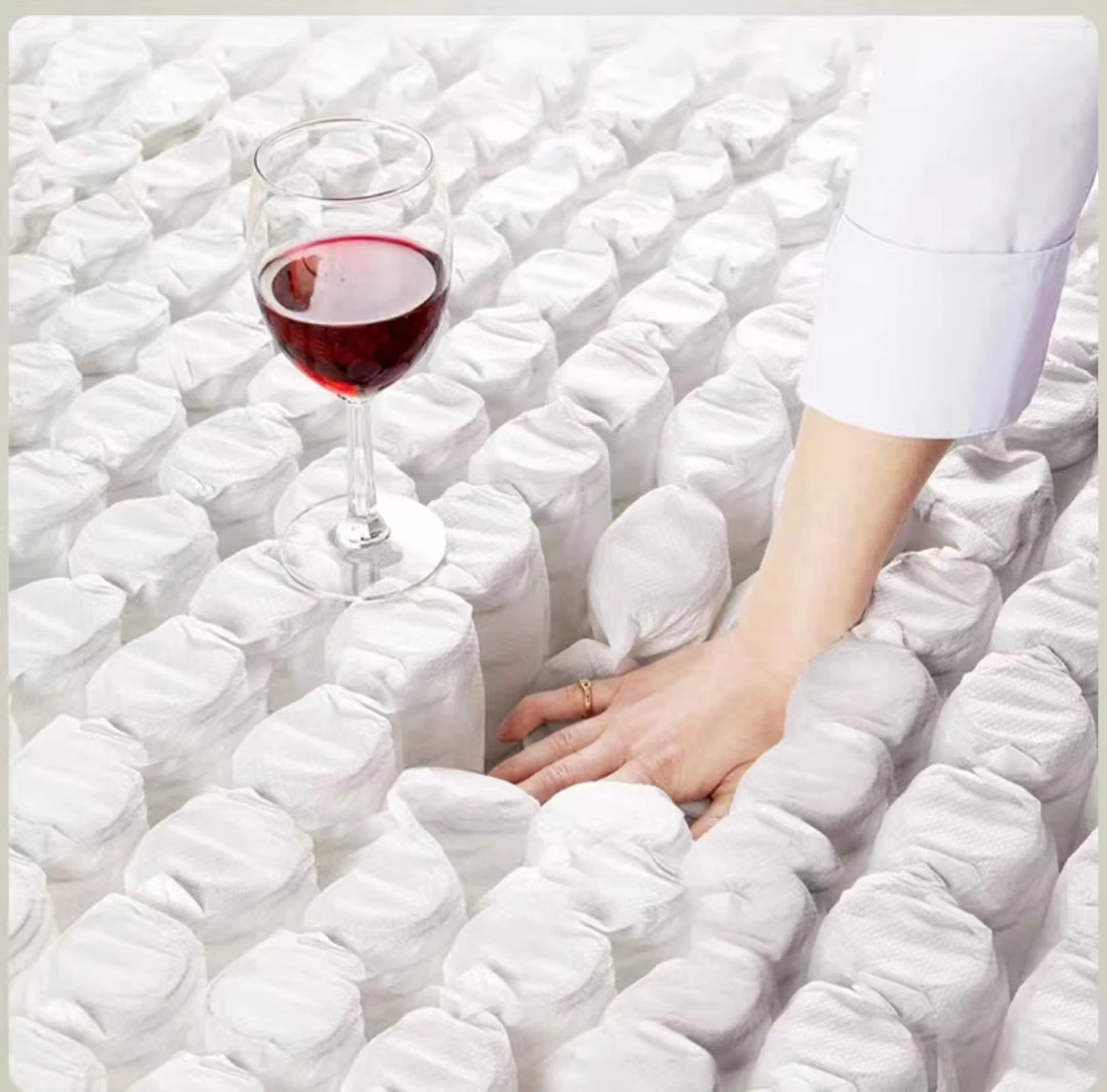 100% Virgin PP Spunbond Nonwoven   roll Mattress surface raw materials and spring pocket cover raw materials