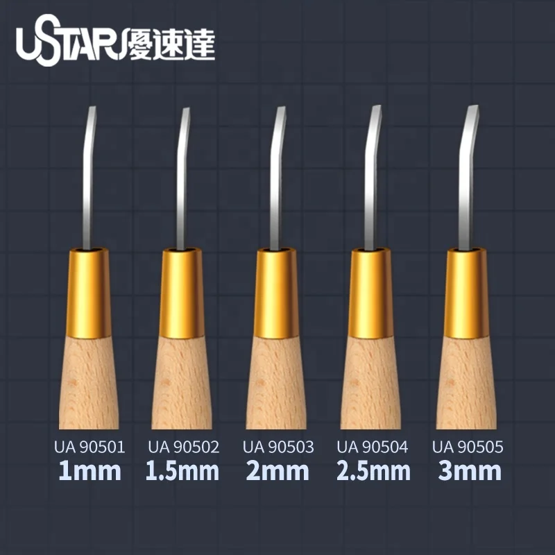 Gunda toy model tool USTAR model dark angle special-shaped flat blade propeller hand tool carving knife dressing knife