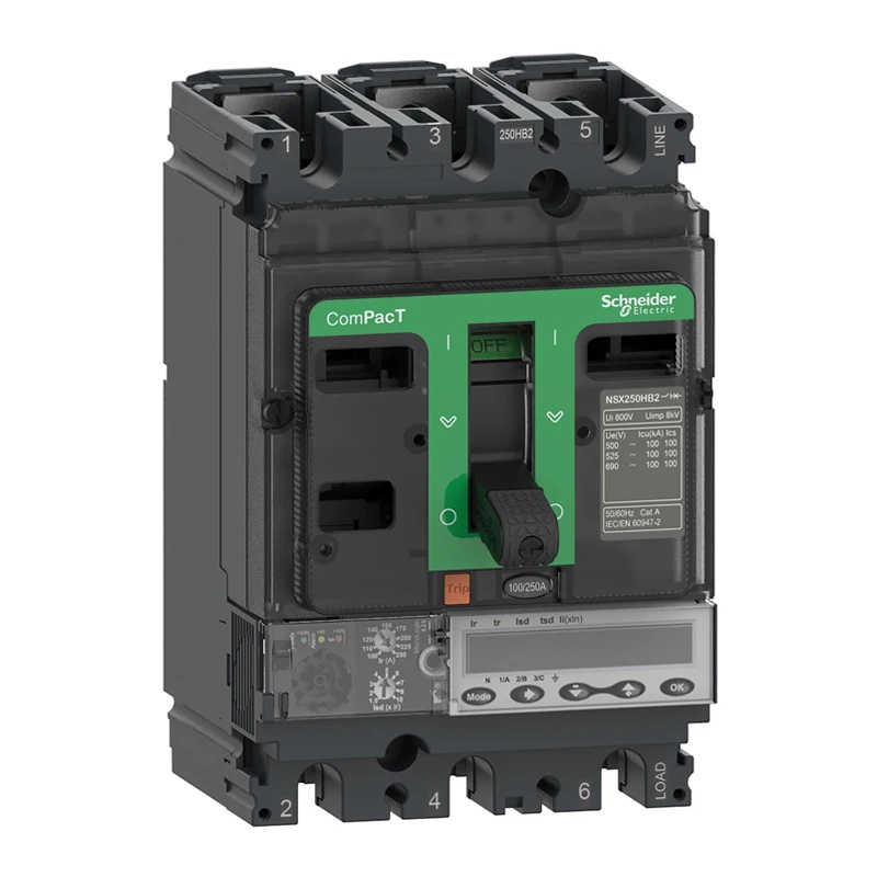 Original NSX250N 50kA AC 3P3D 160A 5.2E NSX Series Circuit breaker C25N35E160