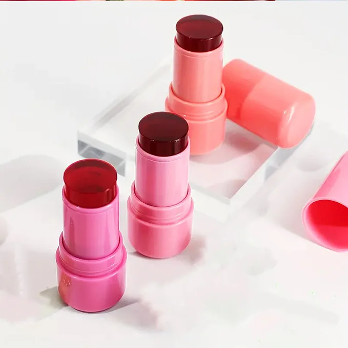 Long Lasting 4 colors Vegan Jelly Blush Stick Private Label Custom Logo Cheek And Lip Tint Jelly Blush