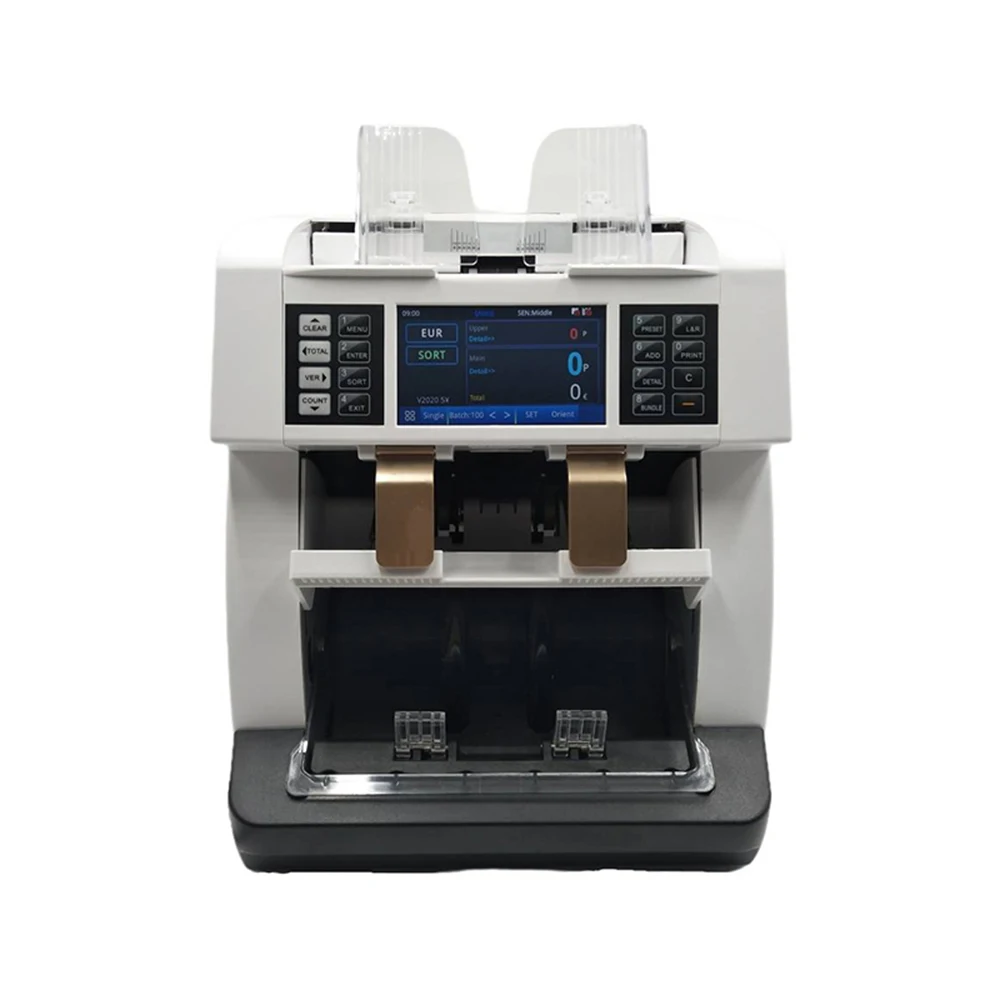 Quality Assurance High Speed Easy Software Upgrading 2 Pocket Bill Counter