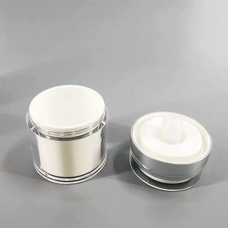 
Cosmetic Empty Cream Packaging 50g Body Lip Scrub Jar, Frosted Cosmetic Jar with white Cap airless bottle 