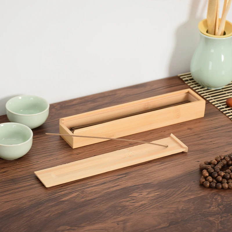 Agarwood Box Wooden Incense Box In Rectangular Shape Incense Burner Box Incense Ash Burner