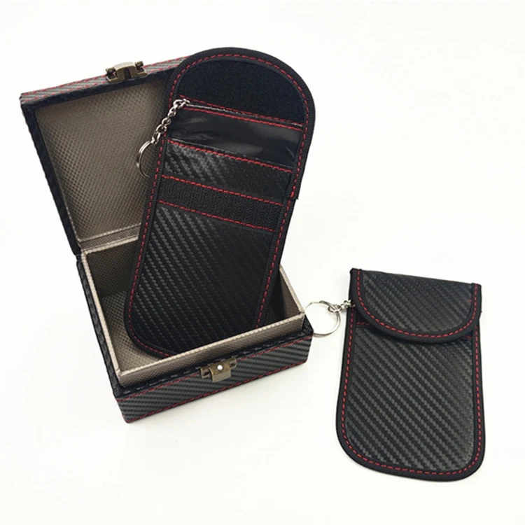 Car Key Fob Signals Blocker Case Faraday Pouch For Car Keys 2 Pack Faraday Bag