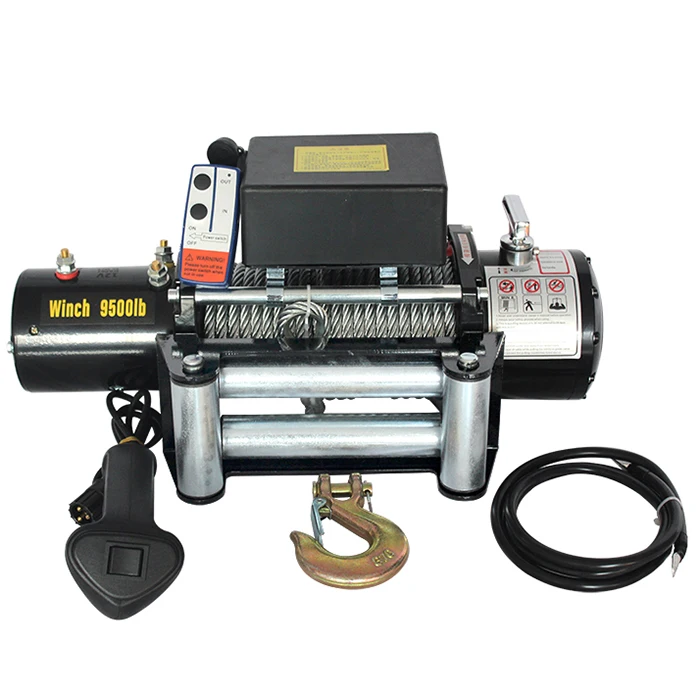 12v car wireless winch electric remote control 3000 lbs for pulling and lifting winch