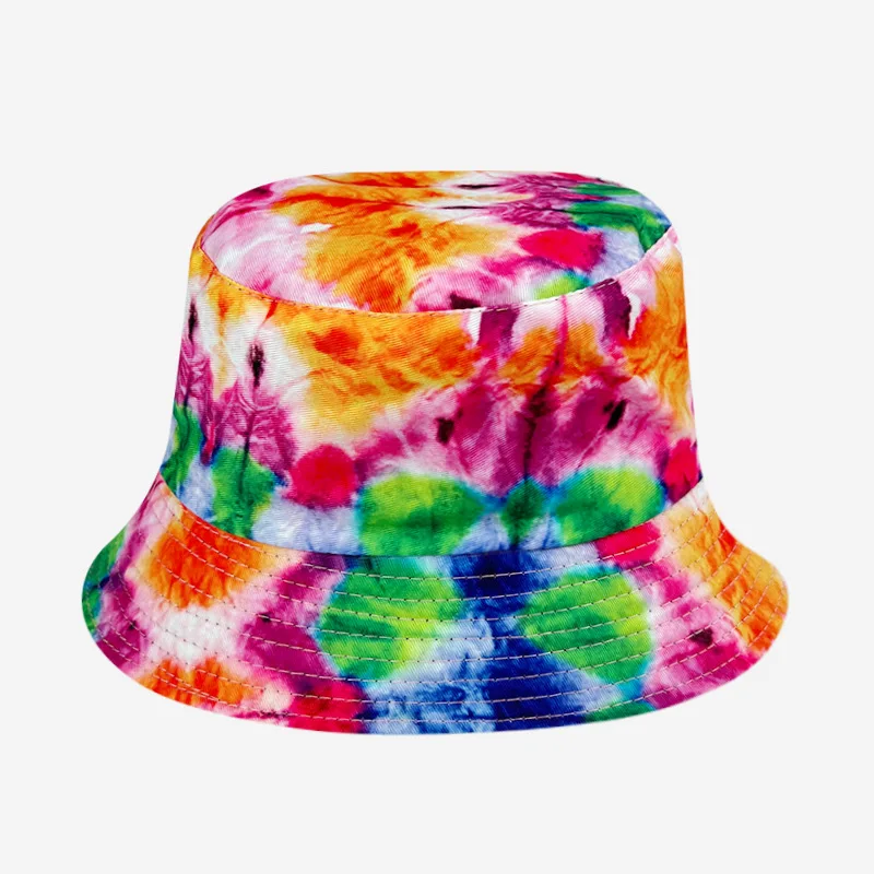 Wholesale Custom Sweet Cool Girl Style Sun Hat All-match Tie Dye Bucket Hat For Women