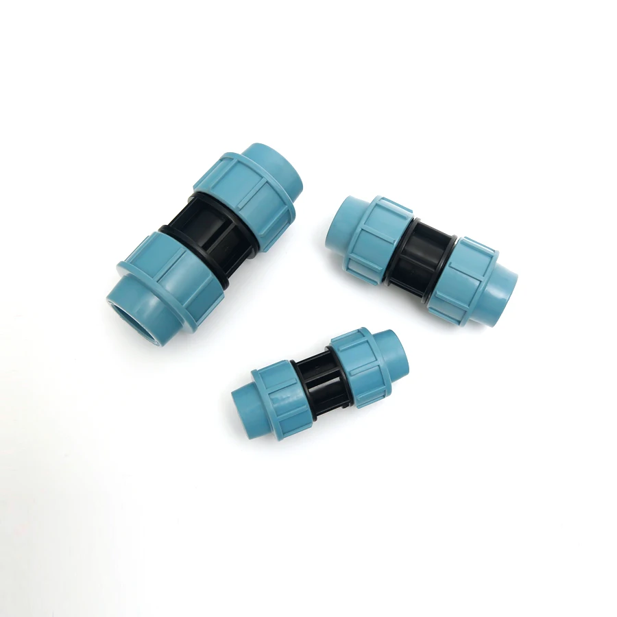 Factory Supply High Quality Water Supply Irrigation PN16 DN32 DN63 Connectors Quick Couplings PP Compression Fitting