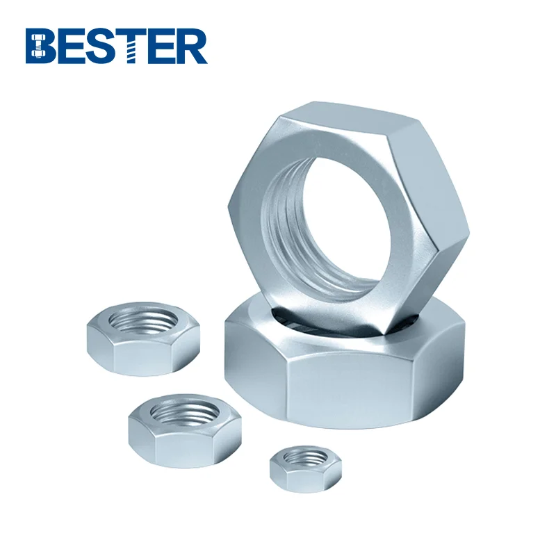 Stainless steel grade8 zinc black nut roasting machine small nut packaging machine pitch lock hex  nut