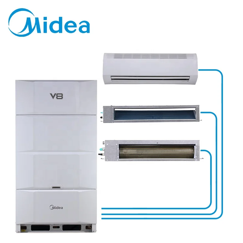 Midea Enhanced Vapor Injection (EVI) Compressor 114kBtu smart industrial ac unit air conditioneing system air conditioners