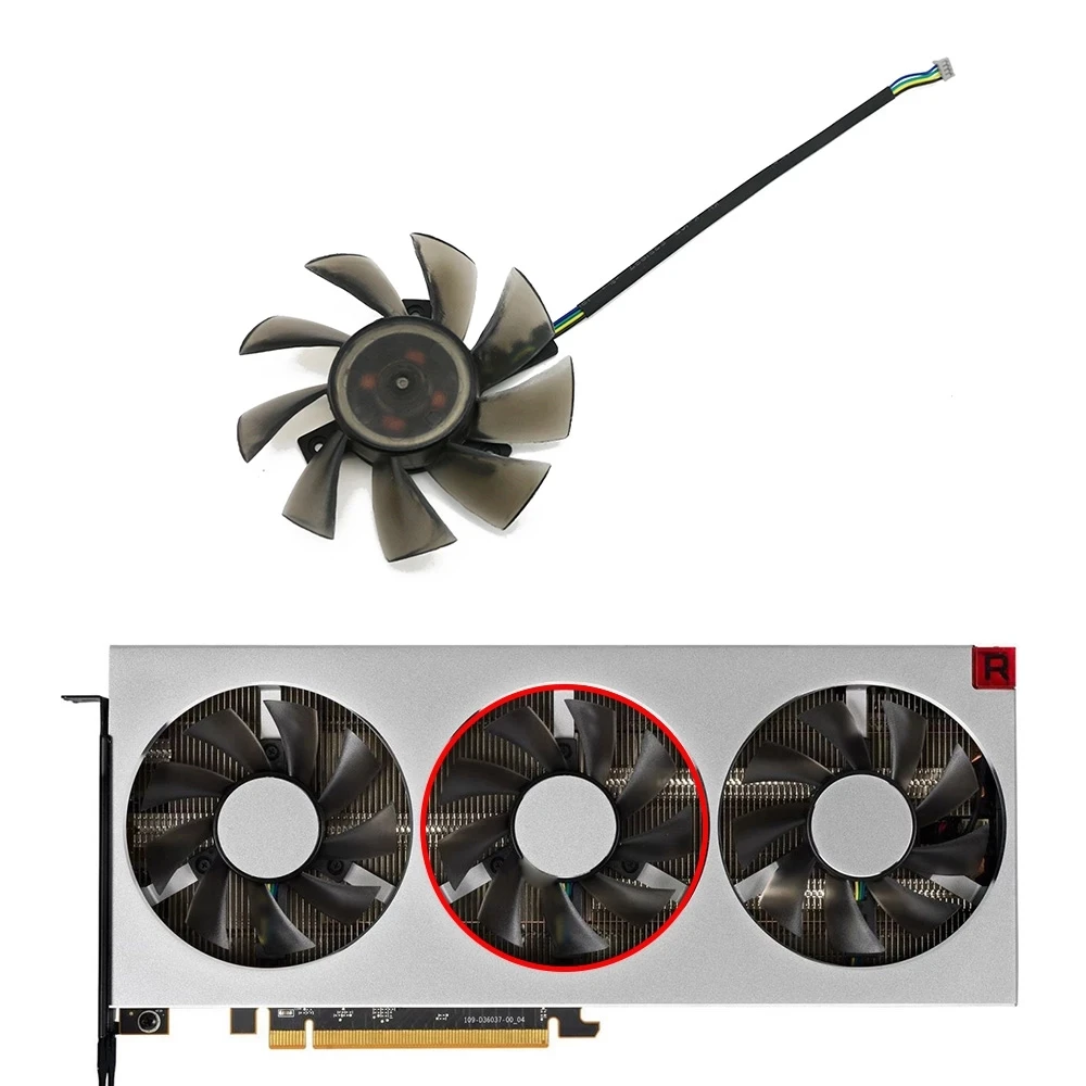 Вентилятор Охлаждения видеокарты 75 мм FD8015H12S 12 В 0 32 а RadeonVII для Amd Xfx Radeon
