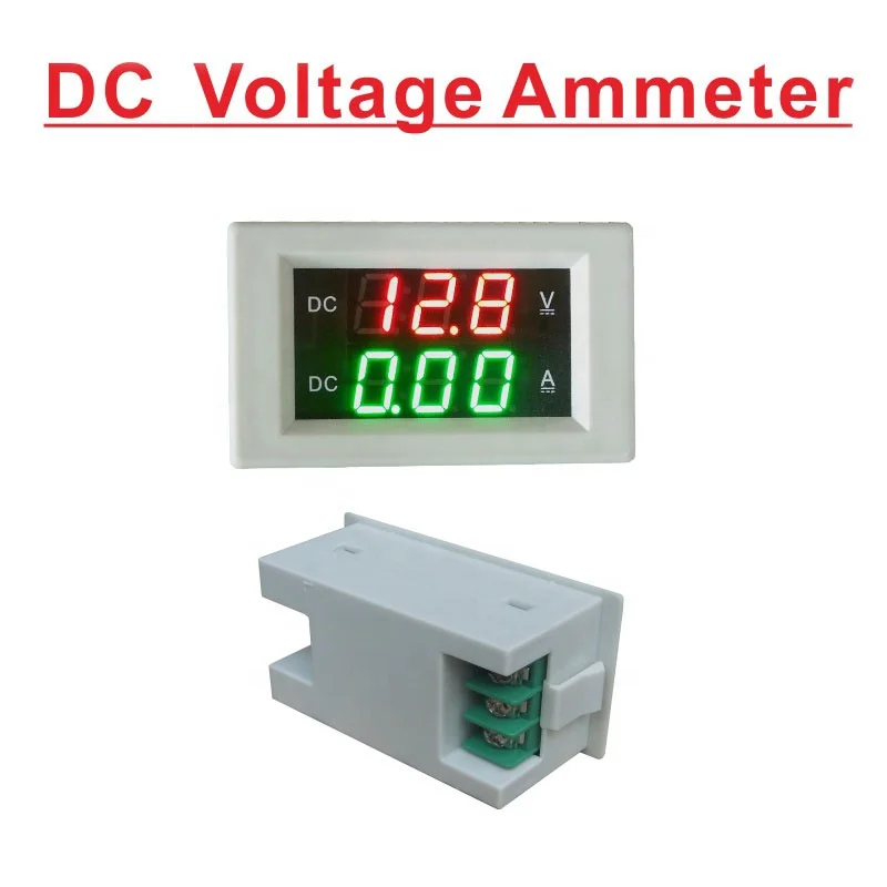 
LED Digital Display DC0-100V 300V 600V Amperometer DC0-999MA 3A 5A 10A 50A 100A 300A 500A 1000A DC Voltage Current Dual Meter 