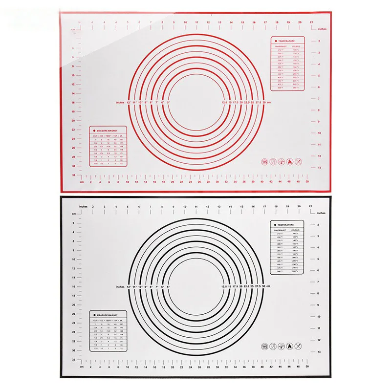 40x60cm Extra Large Baking Mat Silicone Pad Sheet Baking Mat for Rolling Dough Pizza Dough Non-Stick Maker Holder Kitchen Tools