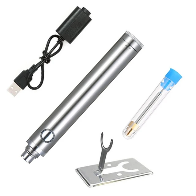 5V 15W 8W wireless mini usb battery powered rechargeable electric portable usb soldering Iron pen set 510 Interface
