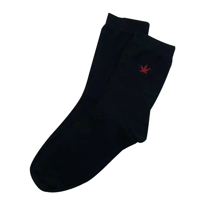 Wholesale Custom hemp organic cotton custom logo OEM socks Sweat-Absorbent Breathable Socks For Men