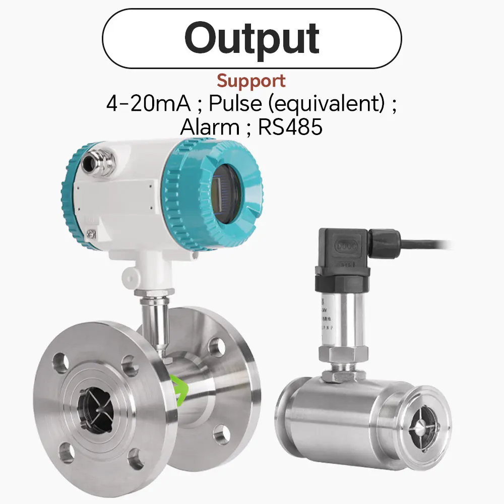 customizable high accuracy stainless steel 304 316L water natural gas air turbine flow meter